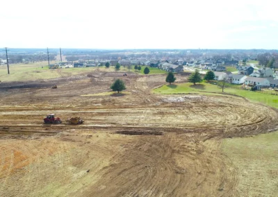 Aerial view of warrior run