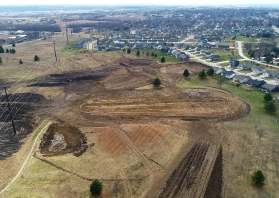Aerial view of warrior run
