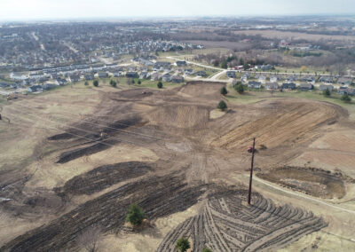 Aerial view of warrior run