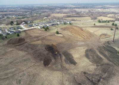 Aerial view of warrior run