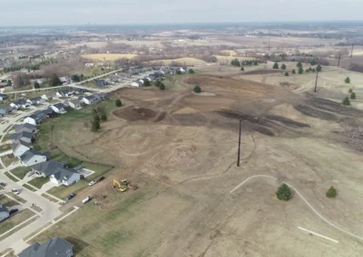 Aerial view of warrior run