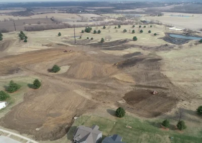 Aerial view of warrior run