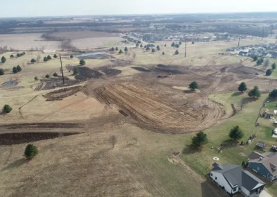 Aerial view of warrior run