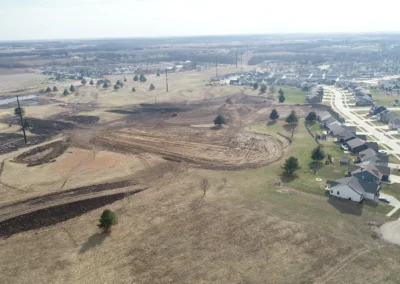 Aerial view of warrior run